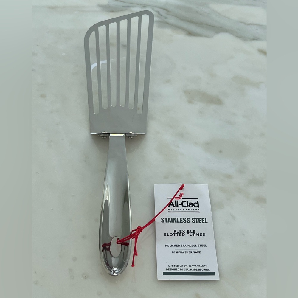 ALL-CLAD PRECISION STAINLESS STEEL SLOTTED FLEX FISH TURNER